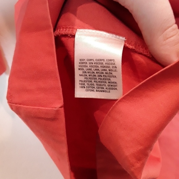 Anthropologie | Moth Coral 3/4 sleeve top - Picture 4 of 4